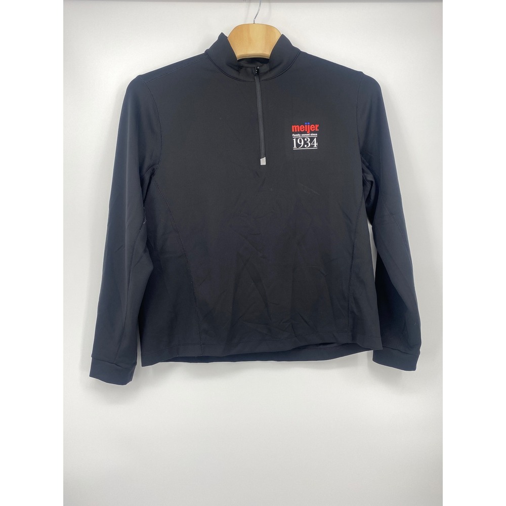 Refined Matter Meijer 1934 1/4 Zip Pullover Men XL Black Performance Golf Jacket